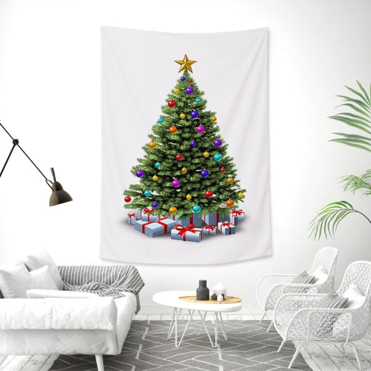 Rectangular Christmas Tree Peach Skin Tapestry Mural Christmas Decoration Tapestry My Store