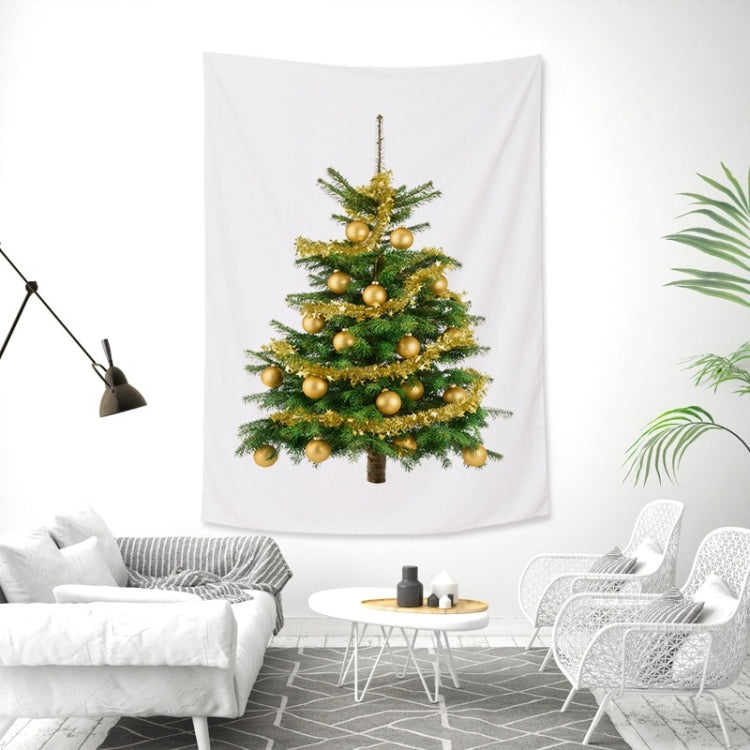 Rectangular Christmas Tree Peach Skin Tapestry Mural Christmas Decoration Tapestry My Store