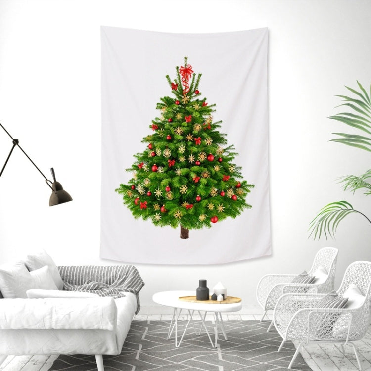 Rectangular Christmas Tree Peach Skin Tapestry Mural Christmas Decoration Tapestry