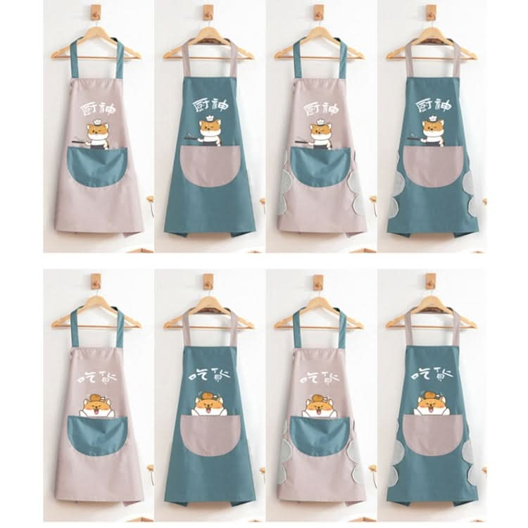 Home Kitchen Waterproof And Oil-Proof Apron Cute Cooking Work Apron, Colour: Foodie Light Pink (Ordinary) Reluova