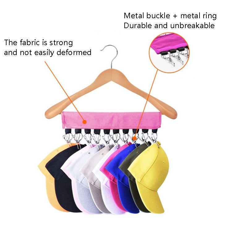 Portable Fabric Coat Hanger Hat Self-Adhesive Clip Travel Clothes Socks Foldable Hanger My Store