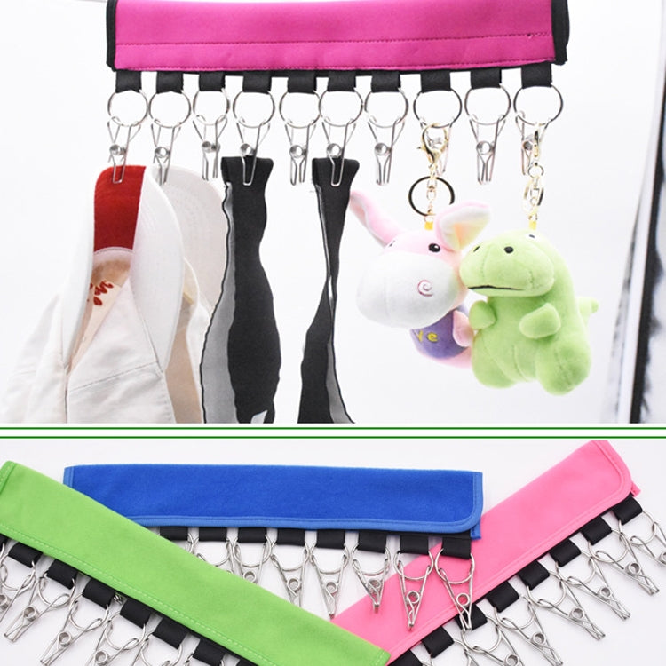 Portable Fabric Coat Hanger Hat Self-Adhesive Clip Travel Clothes Socks Foldable Hanger My Store