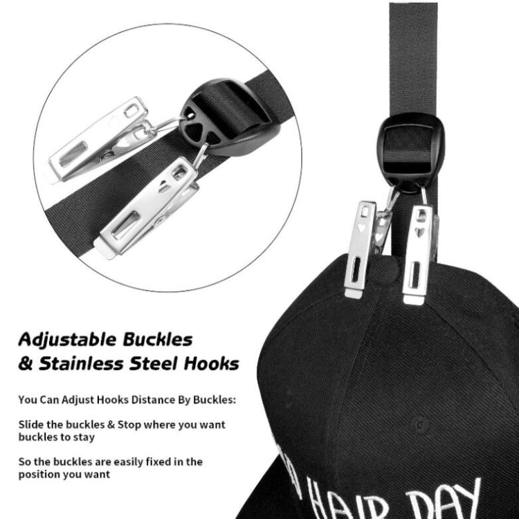 Door Back Hat Clip Hook Door Back Storage And Sorting Lanyard Home Bedroom Clothing Rack Metal Hook, Style: My Store