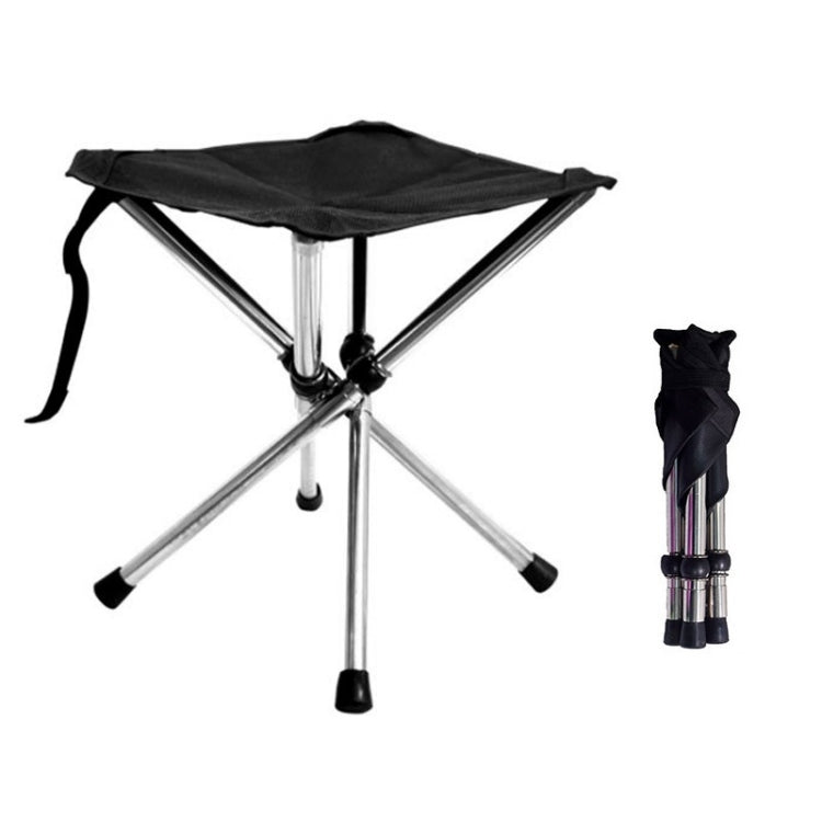 Outdoor Retractable Portable Stainless Steel Stool Camping Beach Fishing Folding Chair, Spec: Reluova