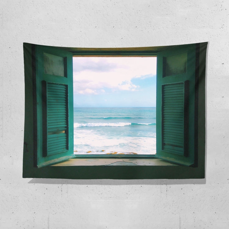 Sea View Window Background Cloth Fresh Bedroom Homestay Decoration Wall Cloth Tapestry My Store