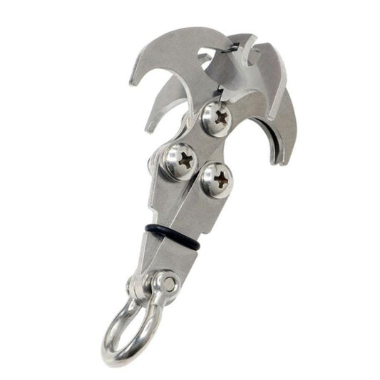 T-type Outdoor Rock Climbing Multi-function Stainless Steel Gravity Grapple Reluova