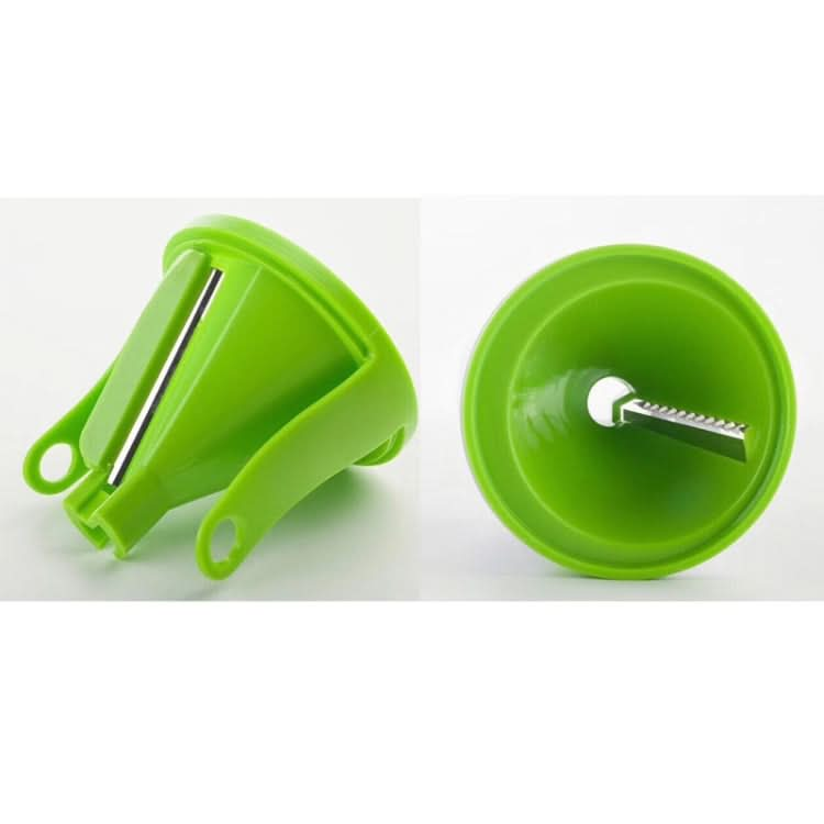 Kitchen Vegetable Cutter Multifunctional Three-In-One Vegetable Cutter Spiral Funnel Grater, Specification: 75x75x145mm Reluova