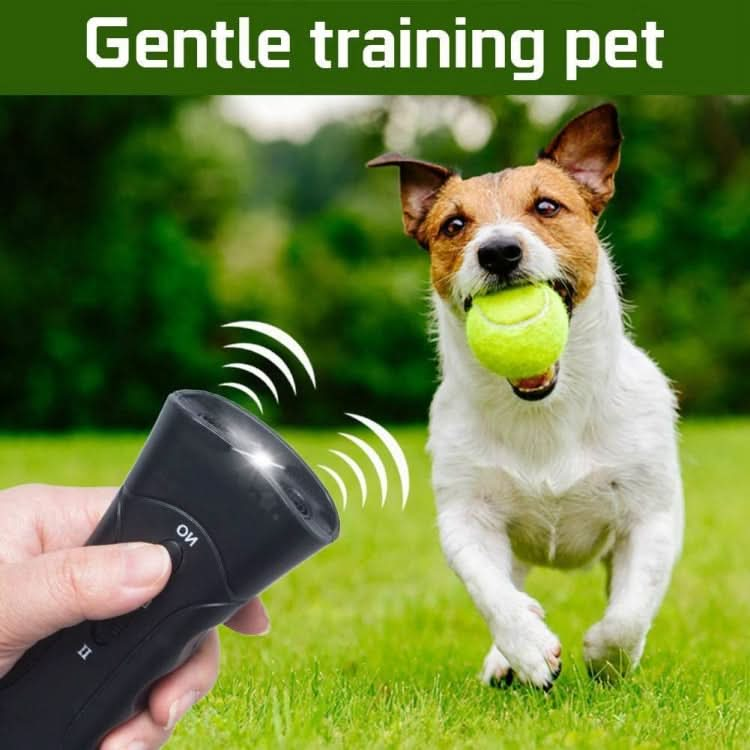 LED Flashlight Ultrasonic Dog Repeller Portable Dog Trainer - Reluova