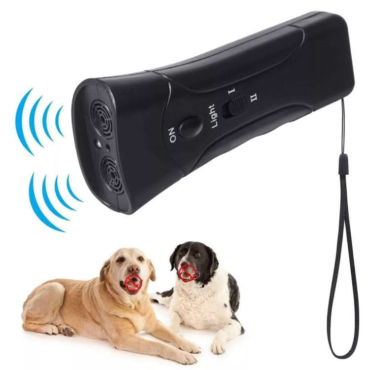 LED Flashlight Ultrasonic Dog Repeller Portable Dog Trainer - Reluova