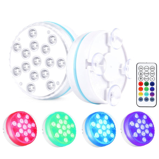 15 LEDs RF Remote Control Diving Light Magnetic Waterproof Pool Lamp, Spec: