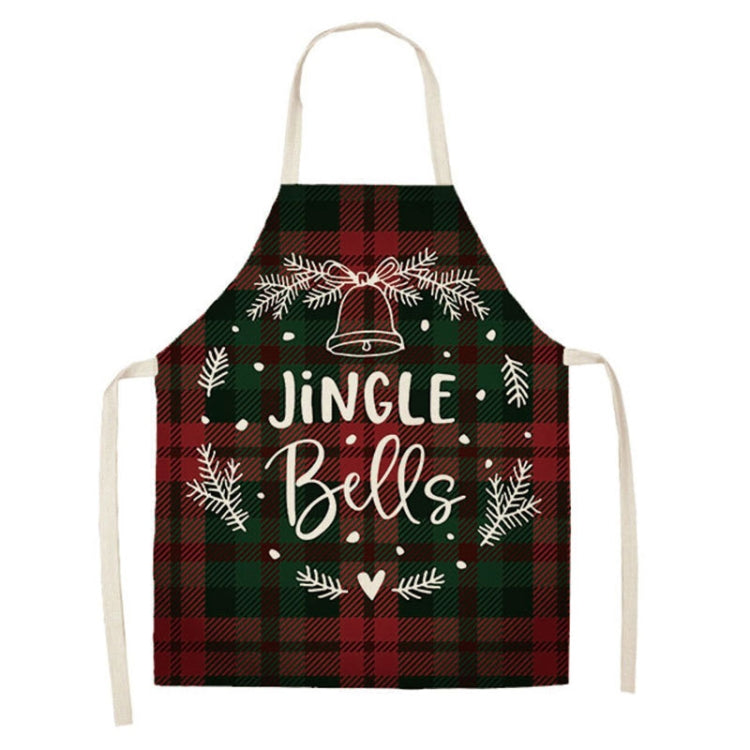 Christmas Plaid Series Cotton And Linen Apron Household Cleaning Overalls, Series 1 My Store