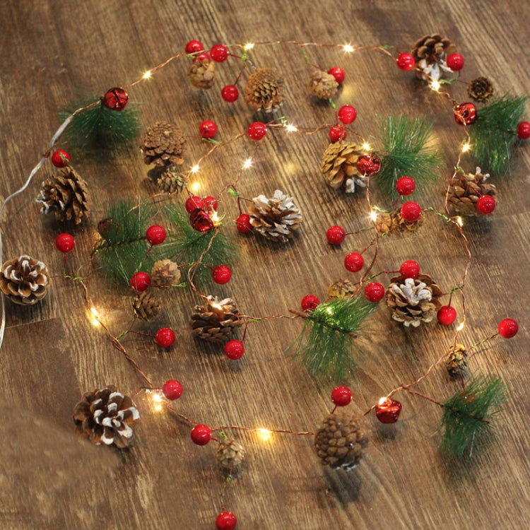 Christmas Pinecone Copper Wire Lights Holiday Garden Decoration String Lights