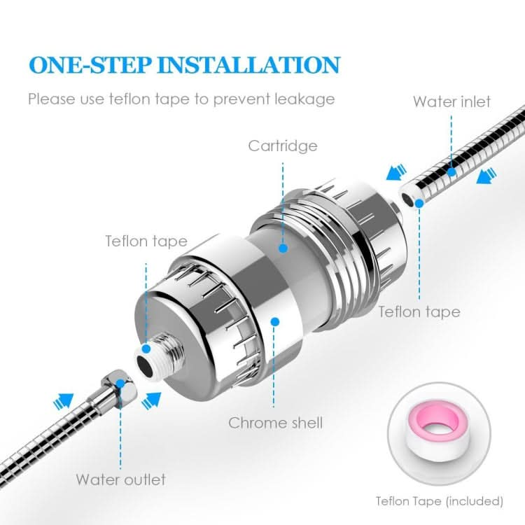 15 Layers Shower Water Purifier Shower Filter