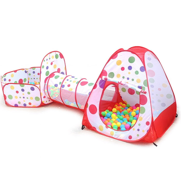 3 in 1 Children Tent Play House Tunnel Foldable Shooting Ocean Ball Pool Toy Reluova