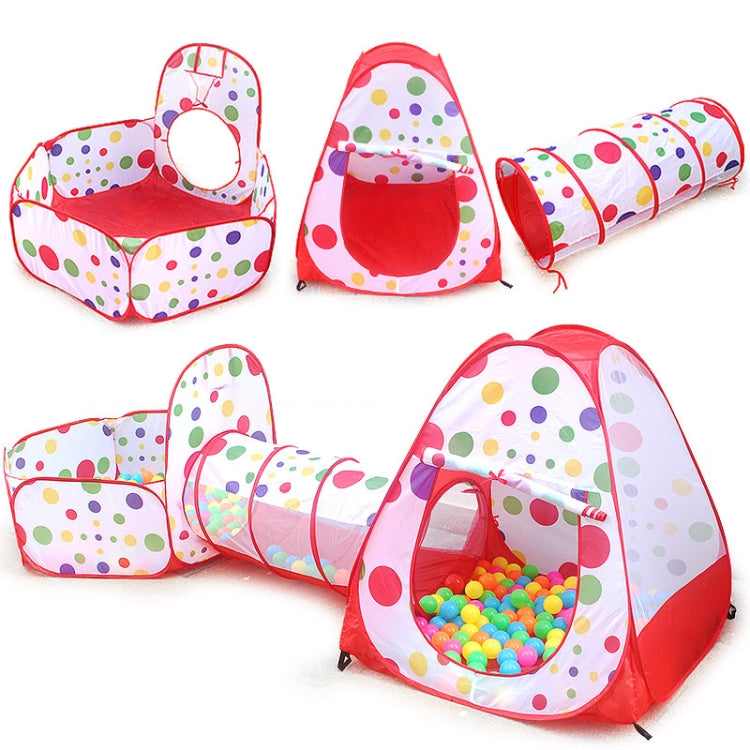 3 in 1 Children Tent Play House Tunnel Foldable Shooting Ocean Ball Pool Toy Reluova