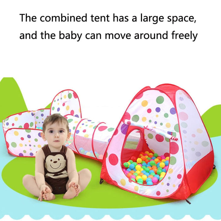 3 in 1 Children Tent Play House Tunnel Foldable Shooting Ocean Ball Pool Toy Reluova