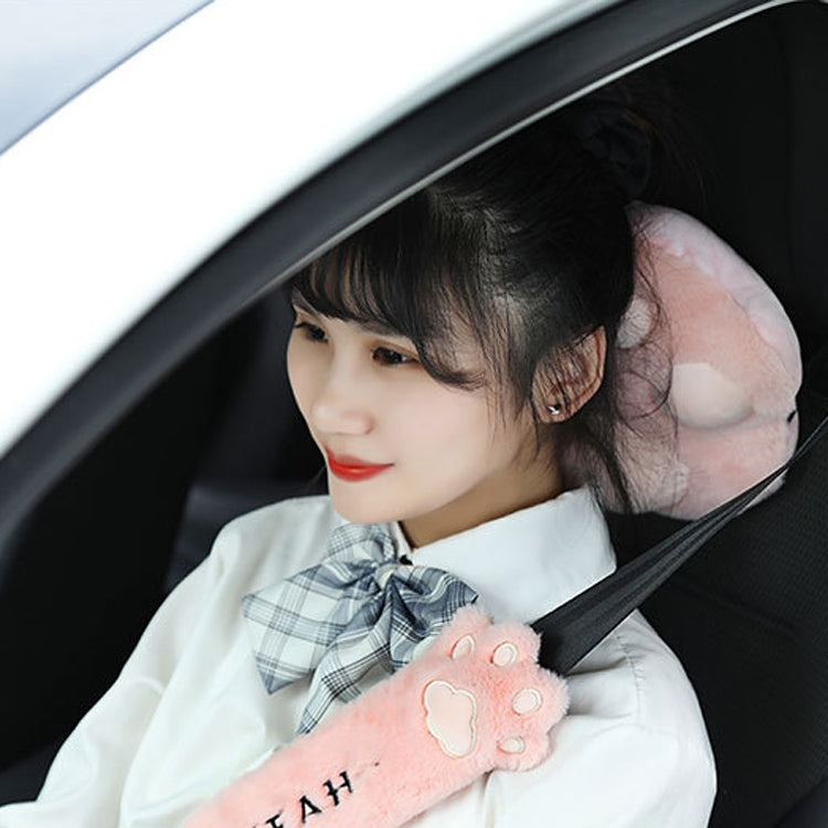 Car Plush Head Pillow Cat Claw Car Neck Pillow Car Female Decorative Supplies ÎҵÄÉ̵ê