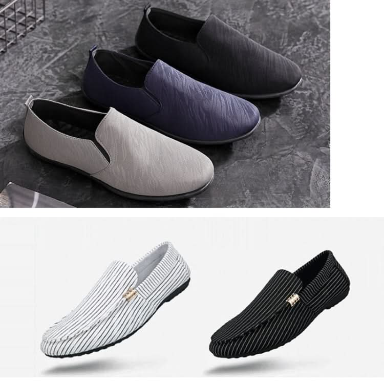 Man Casual Canvas Shoes One-Legged Lazy Cloth Shoes Reluova