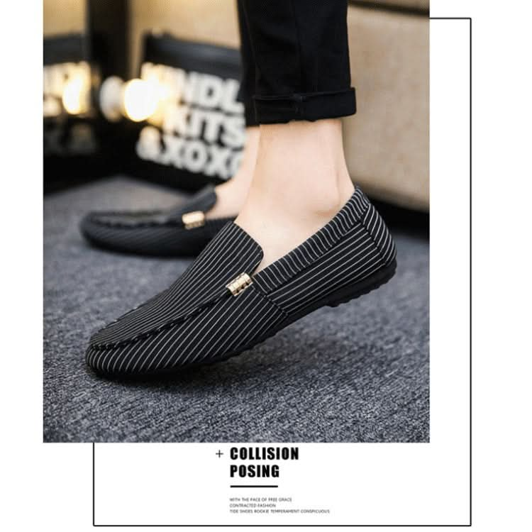 Man Casual Canvas Shoes One-Legged Lazy Cloth Shoes Reluova