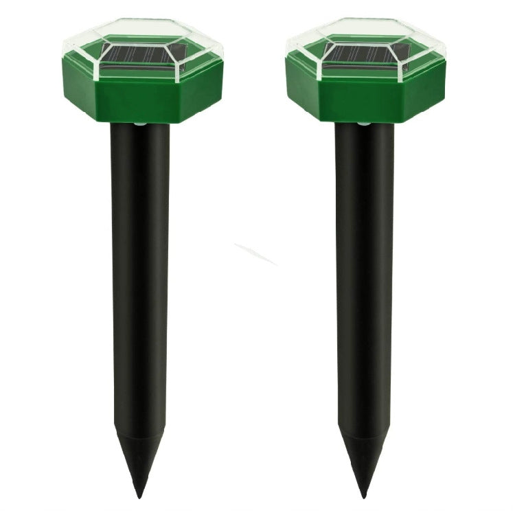 Outdoor Hexagonal Solar Ultrasonic Mole Repeller Inserted Into The Lawn Outdoor Animal Repeller My Store