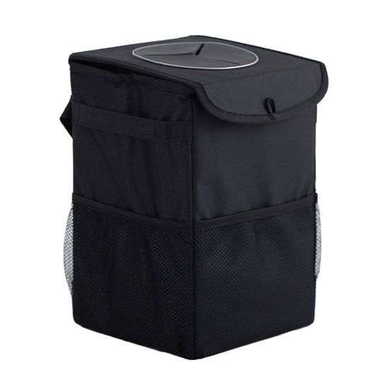 With Cover Car Trash Can Foldable Car Chair Back Trash Can Waterproof Box, Size: