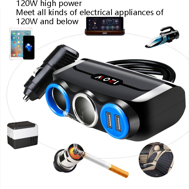 Car Cigarette Lighter Multi-Function Mobile Phone Charging USB Car Charge 12/24V Adapter Plug