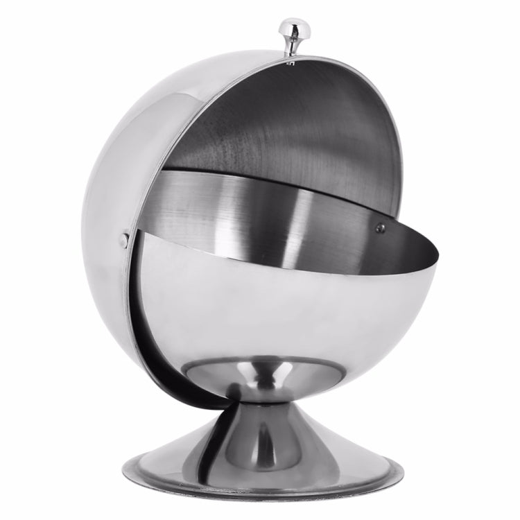 Stainless Steel Kitchen Spherical Sugar Cup Reversible Seasoning Jar Solid Seasoning Box