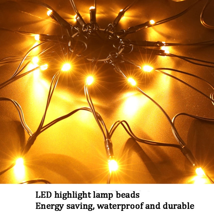 LED Spider Web Lamp with Remote Control Halloween Atmosphere Decoration Props, Power: