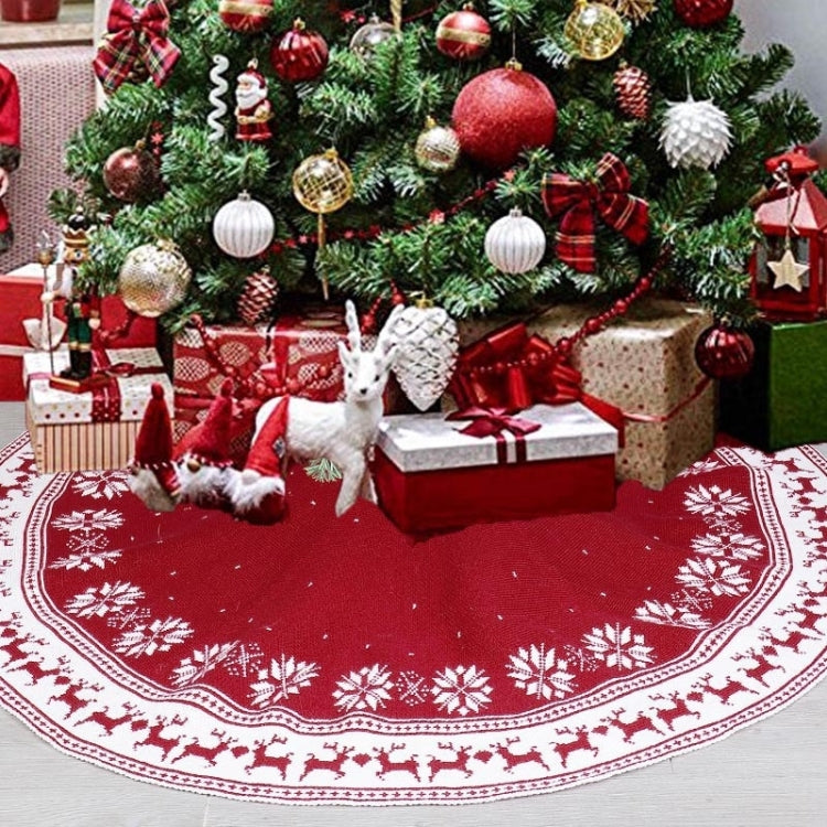 Knitted Acrylic Christmas Tree Bottom Decoration Skirt My Store