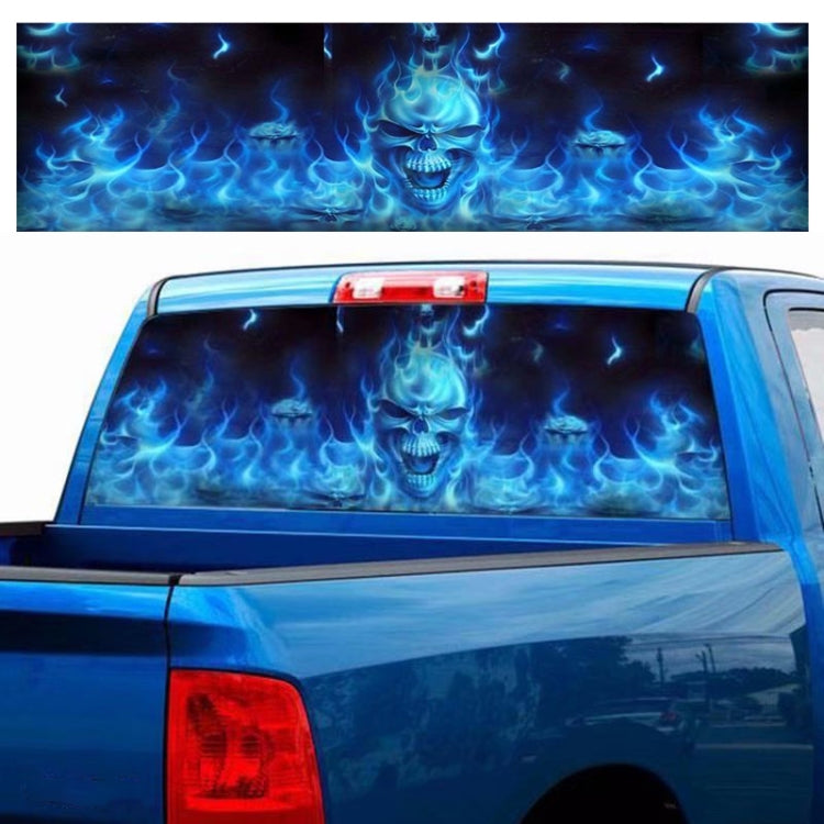 D-738 Burning Skull Car Rear Window Sticker Color Graphic Sticker, 135x36cm ÎҵÄÉ̵ê