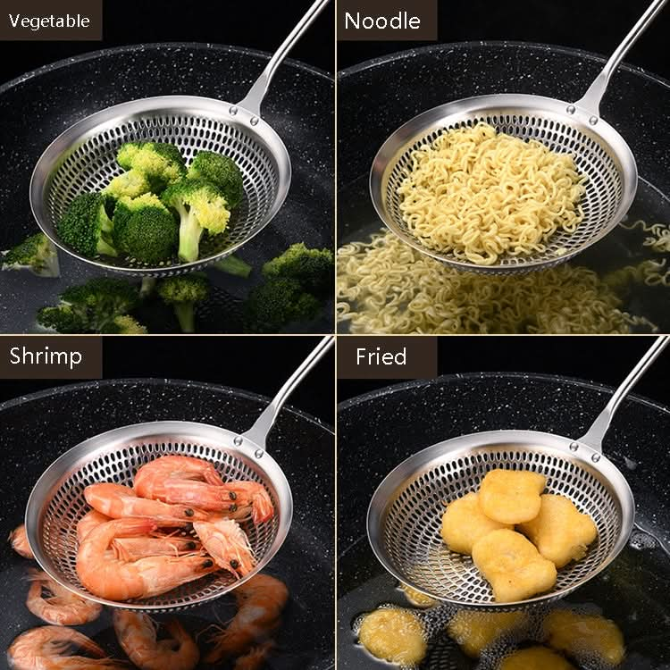 304 Stainless Steel Colander Dumpling Noodles Drained Colander Household Scoop Net Sieve-Reluova