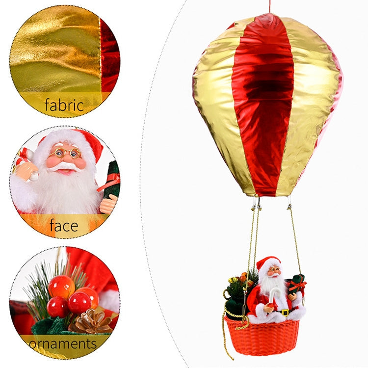 Christmas Decoration Santa Hot Air Balloon Christmas Shop Hotel Atmosphere Ceiling Decoration My Store