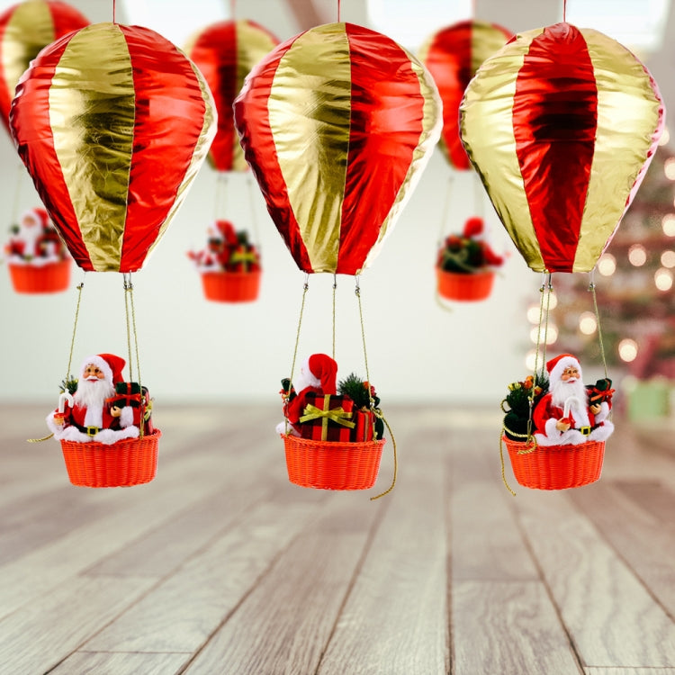 Christmas Decoration Santa Hot Air Balloon Christmas Shop Hotel Atmosphere Ceiling Decoration