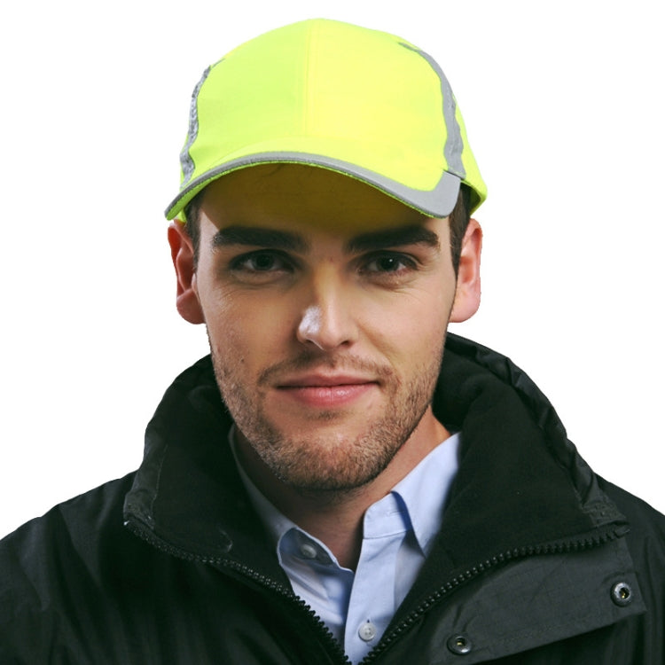 Reflective Safety Baseball Cap Breathable Construction Site Outdoor Construction Mesh Cap