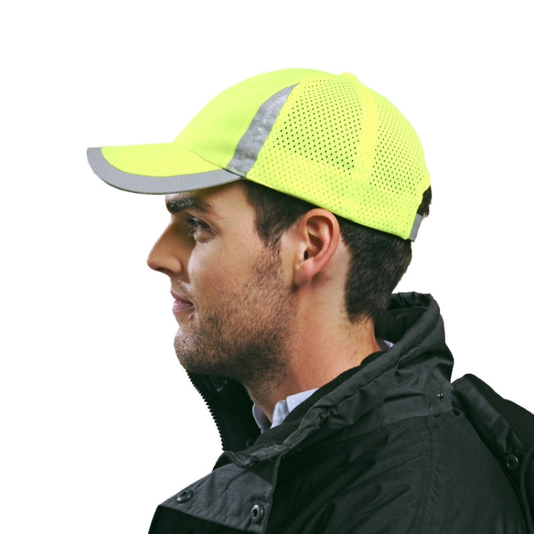 Reflective Safety Baseball Cap Breathable Construction Site Outdoor Construction Mesh Cap