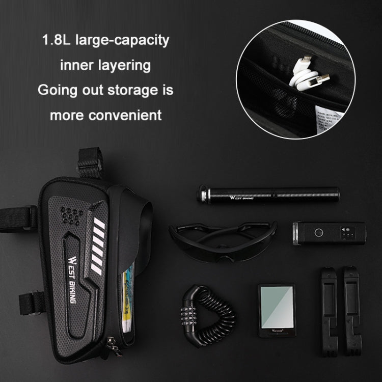 WEST BIKING Bicycle Hard Shell Car Front Beam Mobile Phone Bag