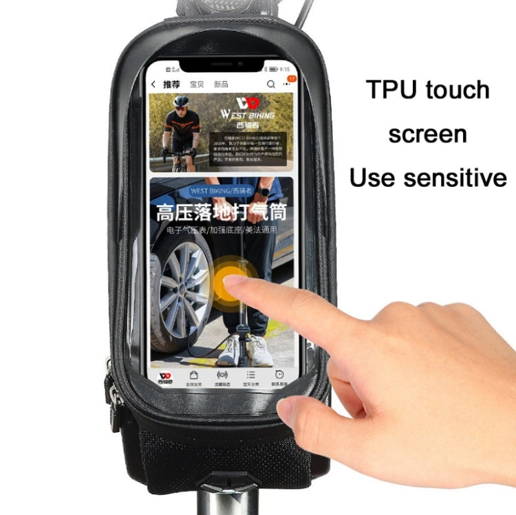 WEST BIKING Bicycle Hard Shell Car Front Beam Mobile Phone Bag