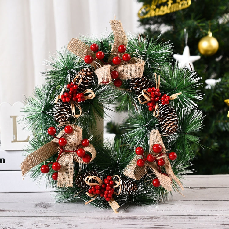 23cm Christmas Decoration Handmade Garland Wreath Door Hanging Window Props My Store