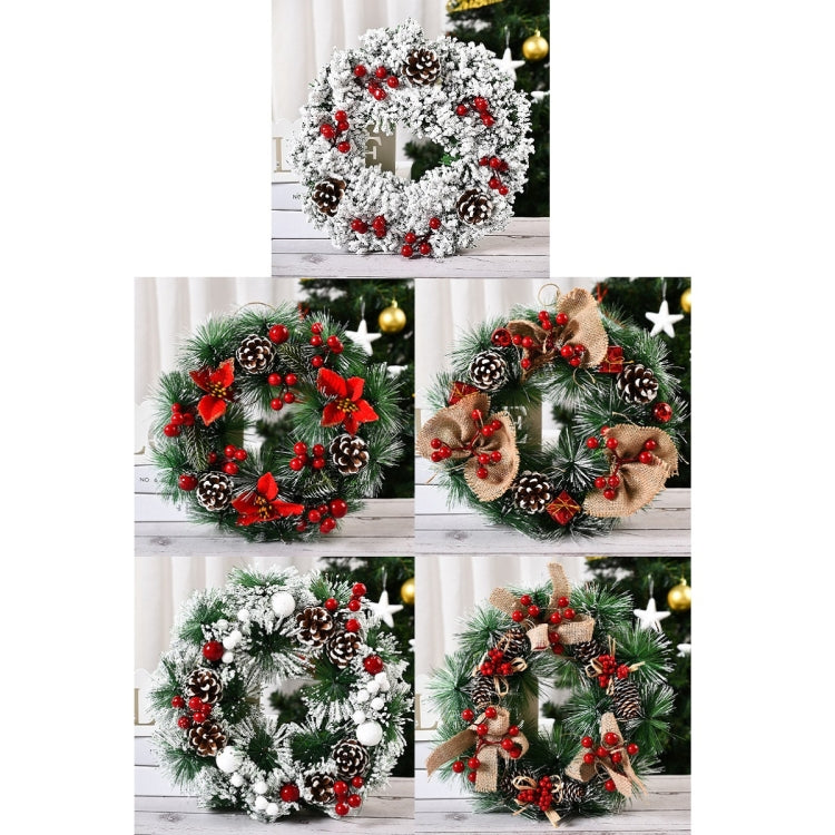 23cm Christmas Decoration Handmade Garland Wreath Door Hanging Window Props My Store