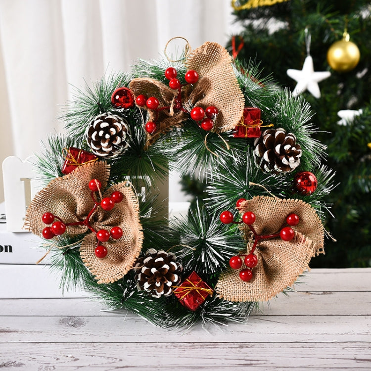 23cm Christmas Decoration Handmade Garland Wreath Door Hanging Window Props My Store