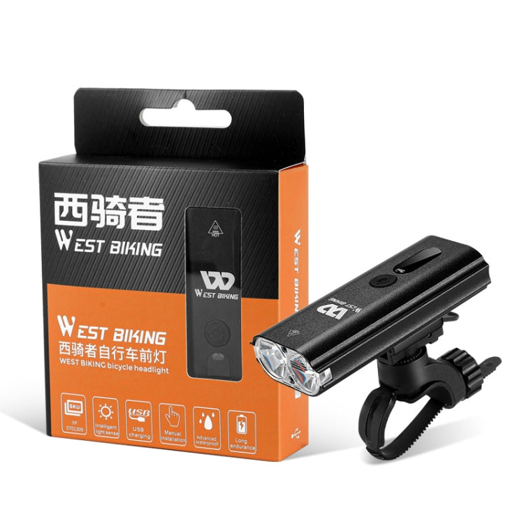 WEST BIKING Bicycle Light Sensor Headlight Mountain Bike Night Riding Strong Light