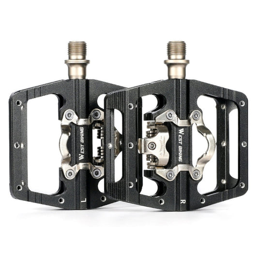 WEST BIKING Bicycle Aluminum Alloy Dual-Purpose Self-Locking Pedals Reluova