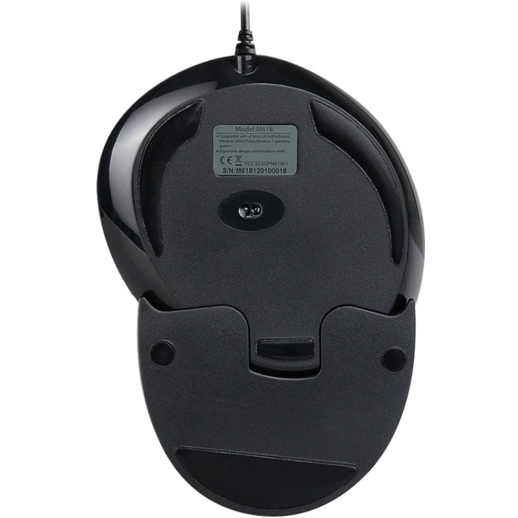 DELUX M618 6-Keys Vertical Handheld Mouse Ergonomic Wired Mouse, Cable Length: 1.5m My Store