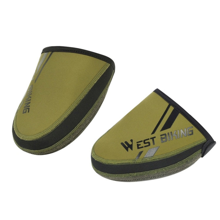 WEST BIKING Bicycle Riding Half Palm Windproof And Warm Lock Shoe Cover Reluova