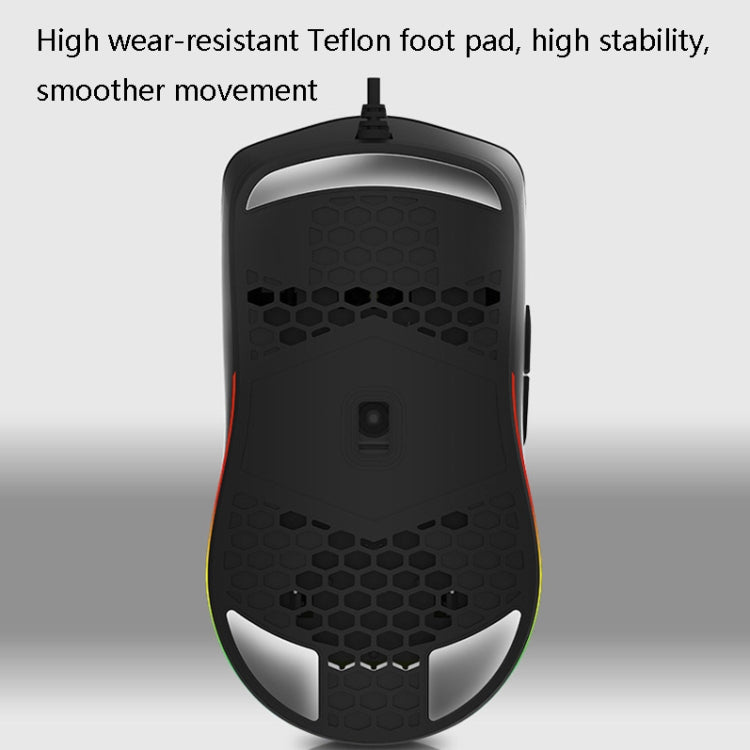 DELUX M700BU 7 Keys Wired Games Mouse Desktop Wired Mouse, Style: