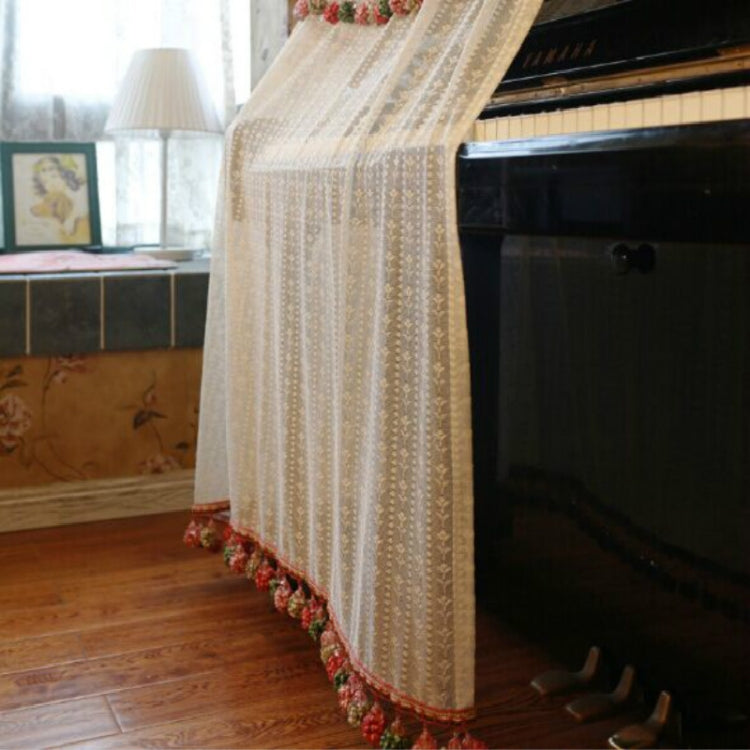 Lace Embroidered Cloth Piano Dust Cover Reluova