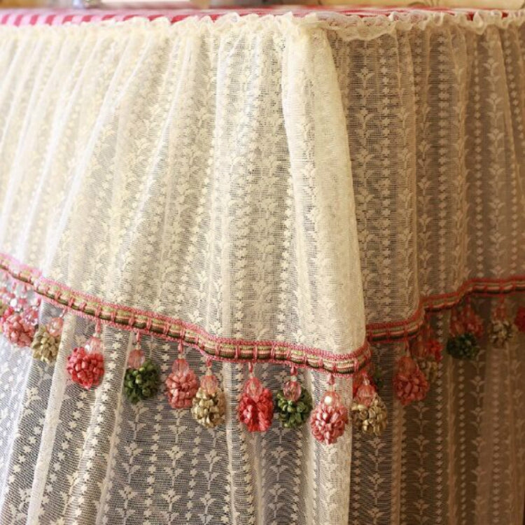 Lace Embroidered Cloth Piano Dust Cover Reluova