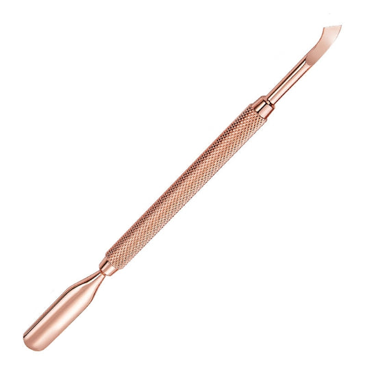 Stainless Steel Rose Gold Double-Headed Steel Push Dead Skin Scissors Nail Set,Style: D501