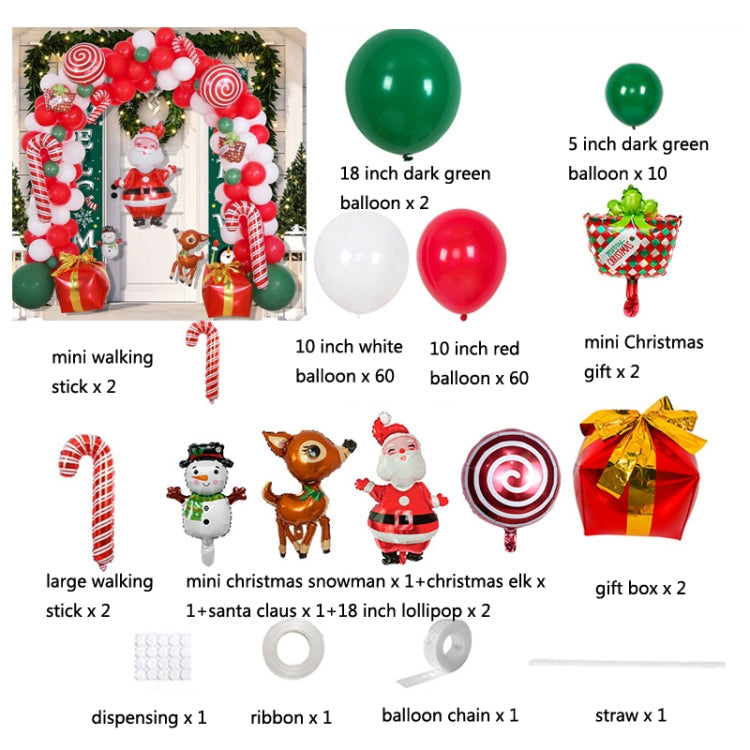 Christmas Decoration Arch Balloon Set, Style: