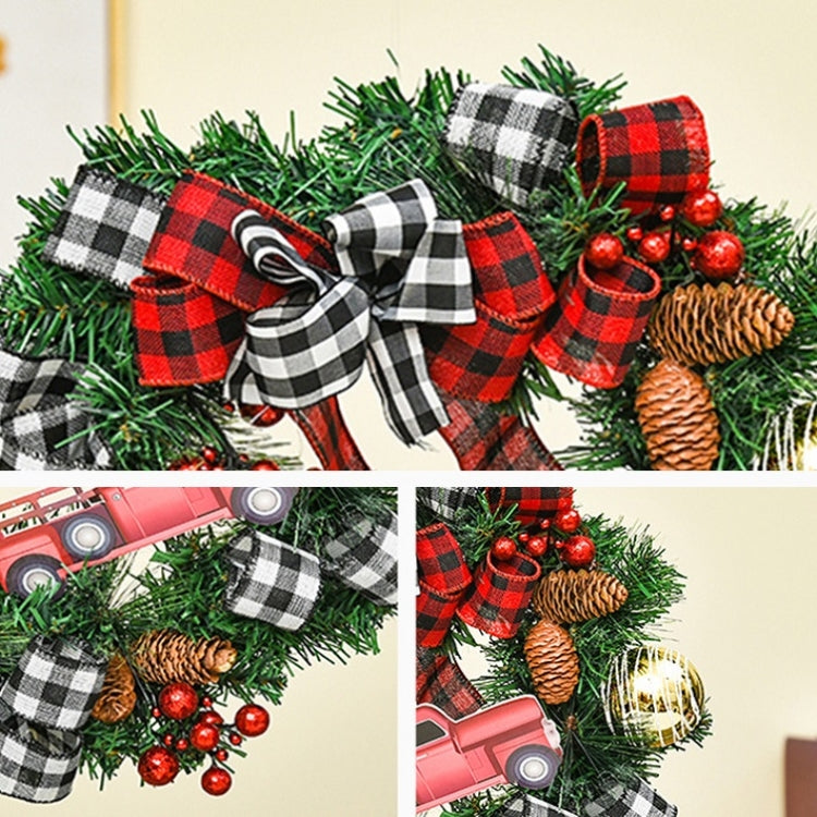 Christmas Decorations Cane Wreath Garland Door Hanger